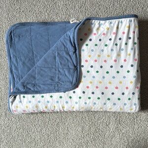 Kyte BABY Polka Dot 1.0 tog Toddler Blanket - Blue and Multicolor